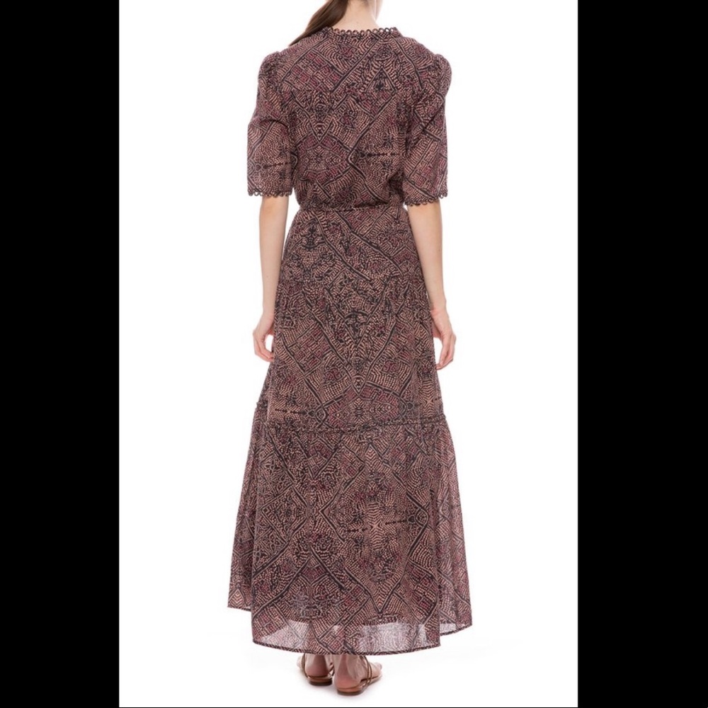 APIECE APART Alta Maxi Dress in Multi Bandhani Dot - Picture 5 of 7